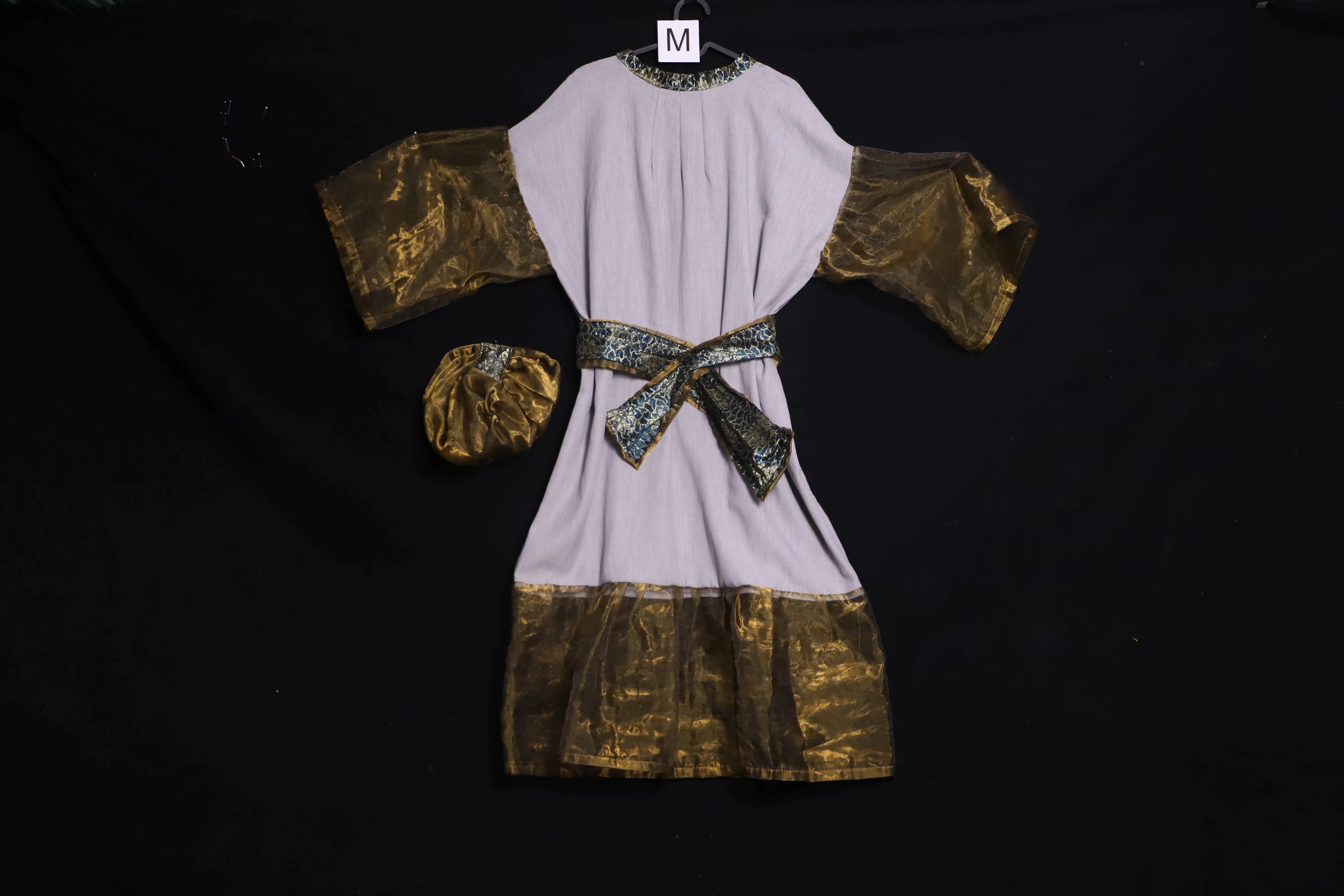 Test Verkleidung M mit Kopfbedeckung, gold-weiss-blau (M0305)