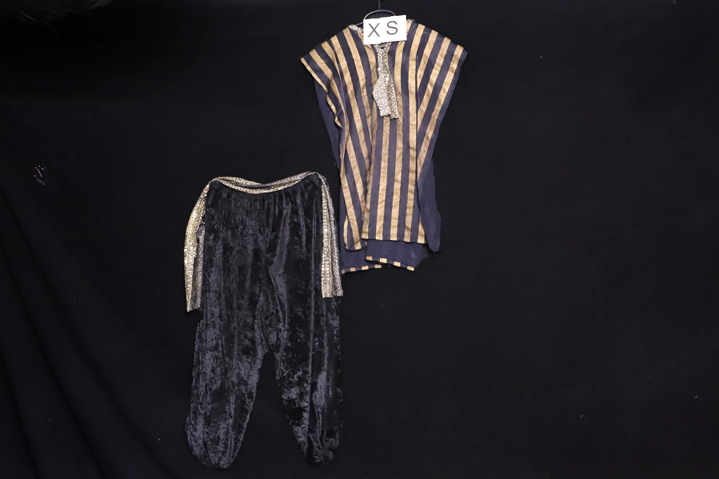 Verkleidung XS, Diener gold-schwarz ( XS0353 )