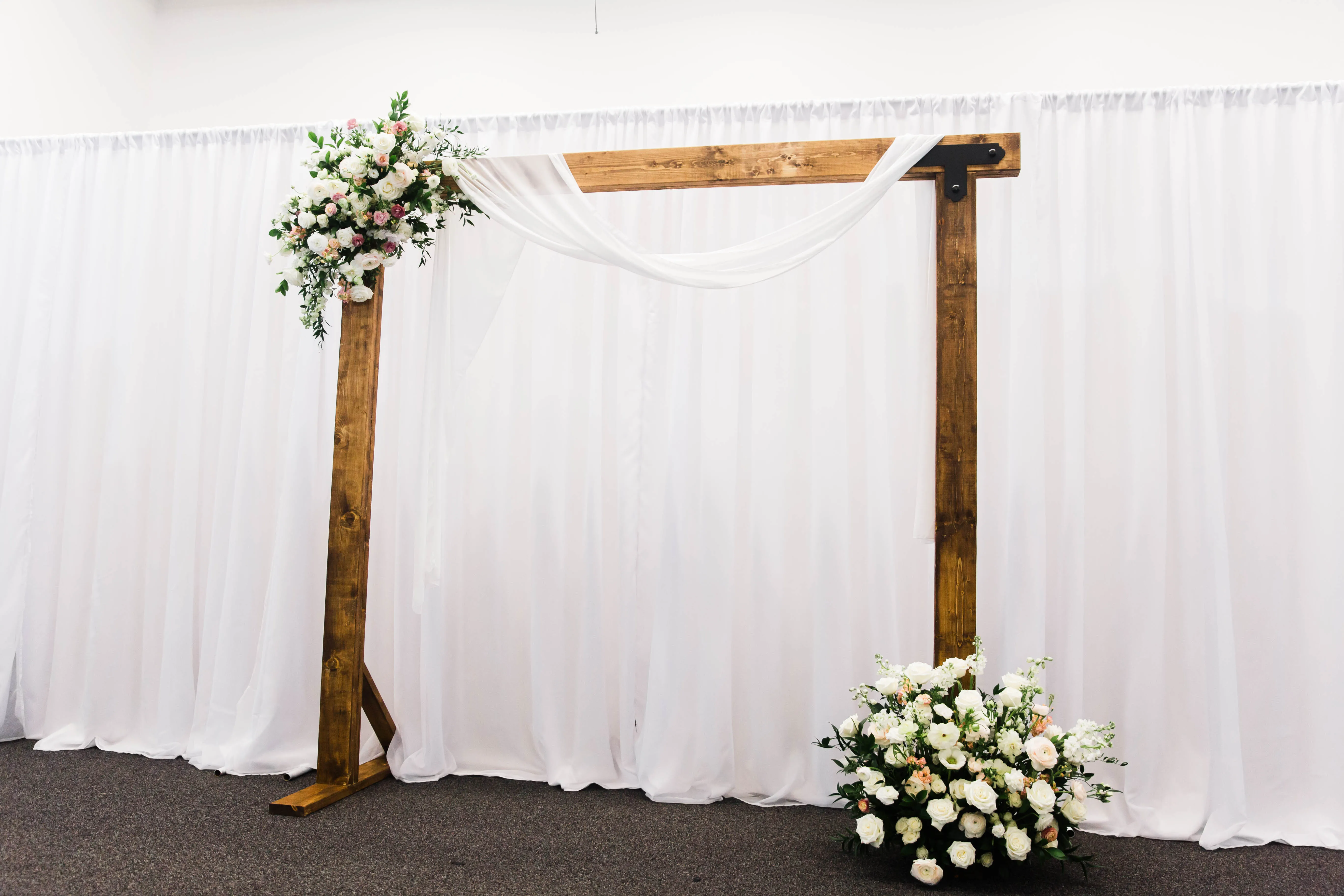 White Backdrop Curtains 