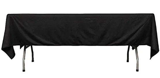 Black Linen 60"x102" (Rectangle)
