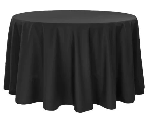 Black Linen 108" (Round)  