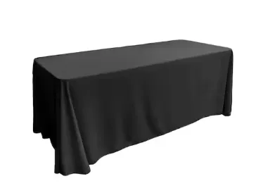 Black Linen (90" x 132" Rectangle) 