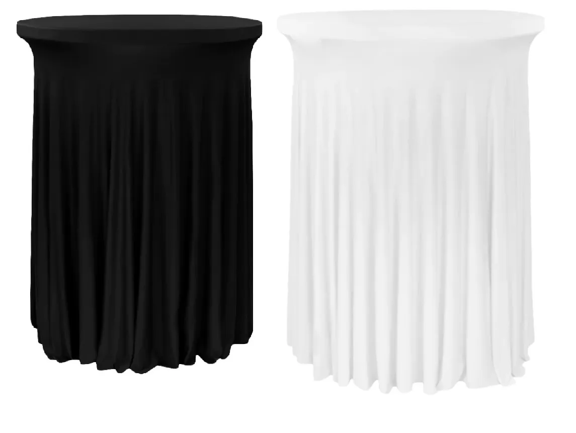 Black Cocktail Table Cover/Skirt
