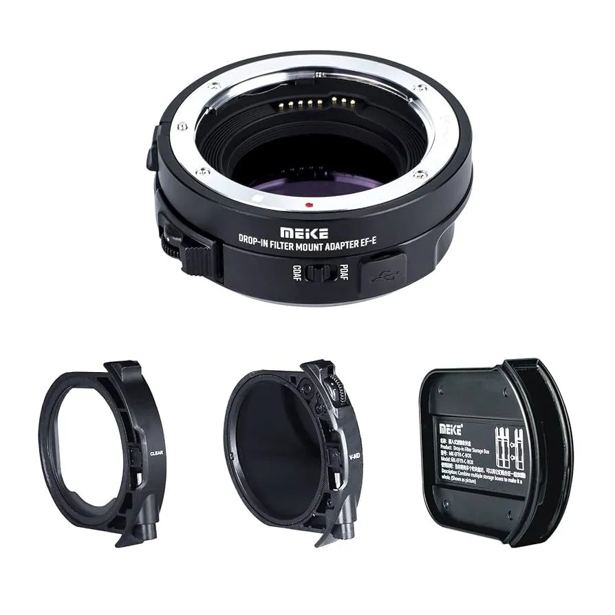 Meike EF-E Canon EF to Sony Adapter with drop in filters