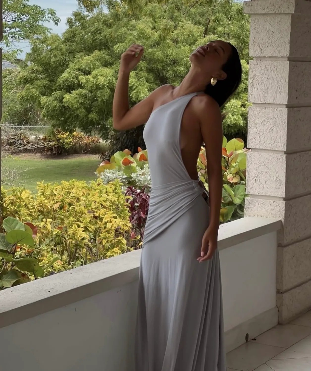 ANCE GRIA - Gaia Grey Gown Silver