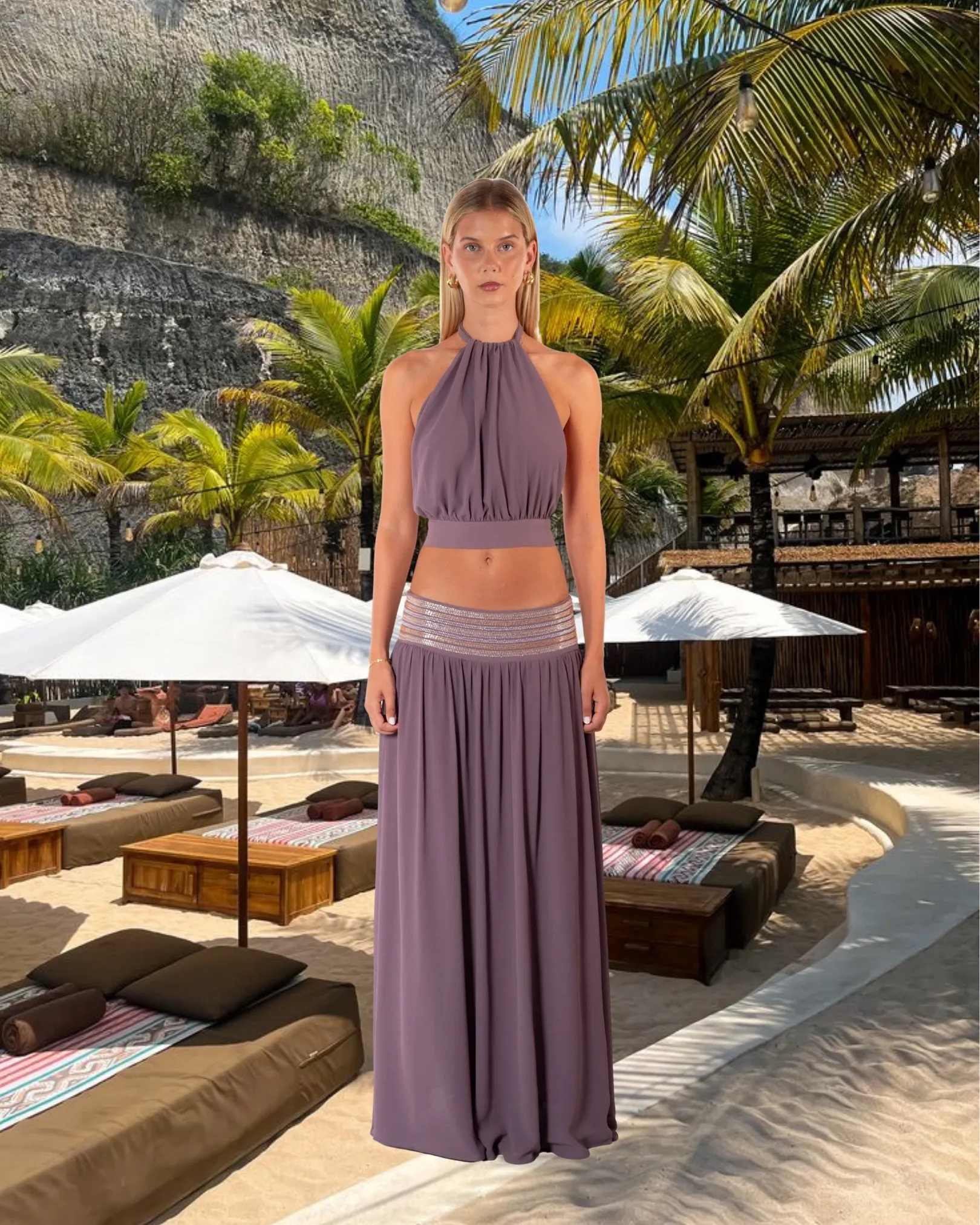 I AM DELILAH - Octavia Maxi Set in Mauve