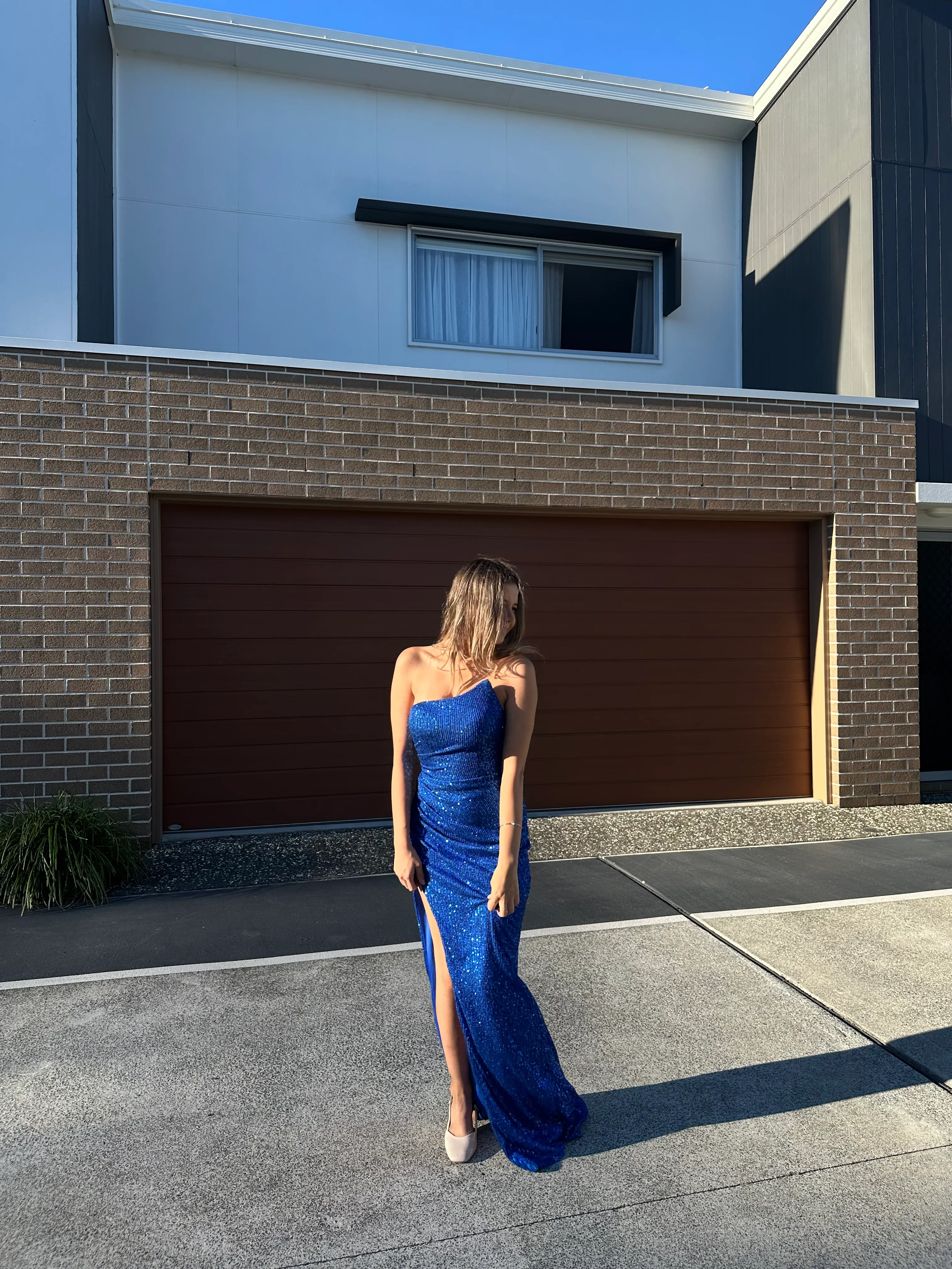 Tania Olsen - Kendall Maxi Sequin Dress in ELECTRIC BLUE