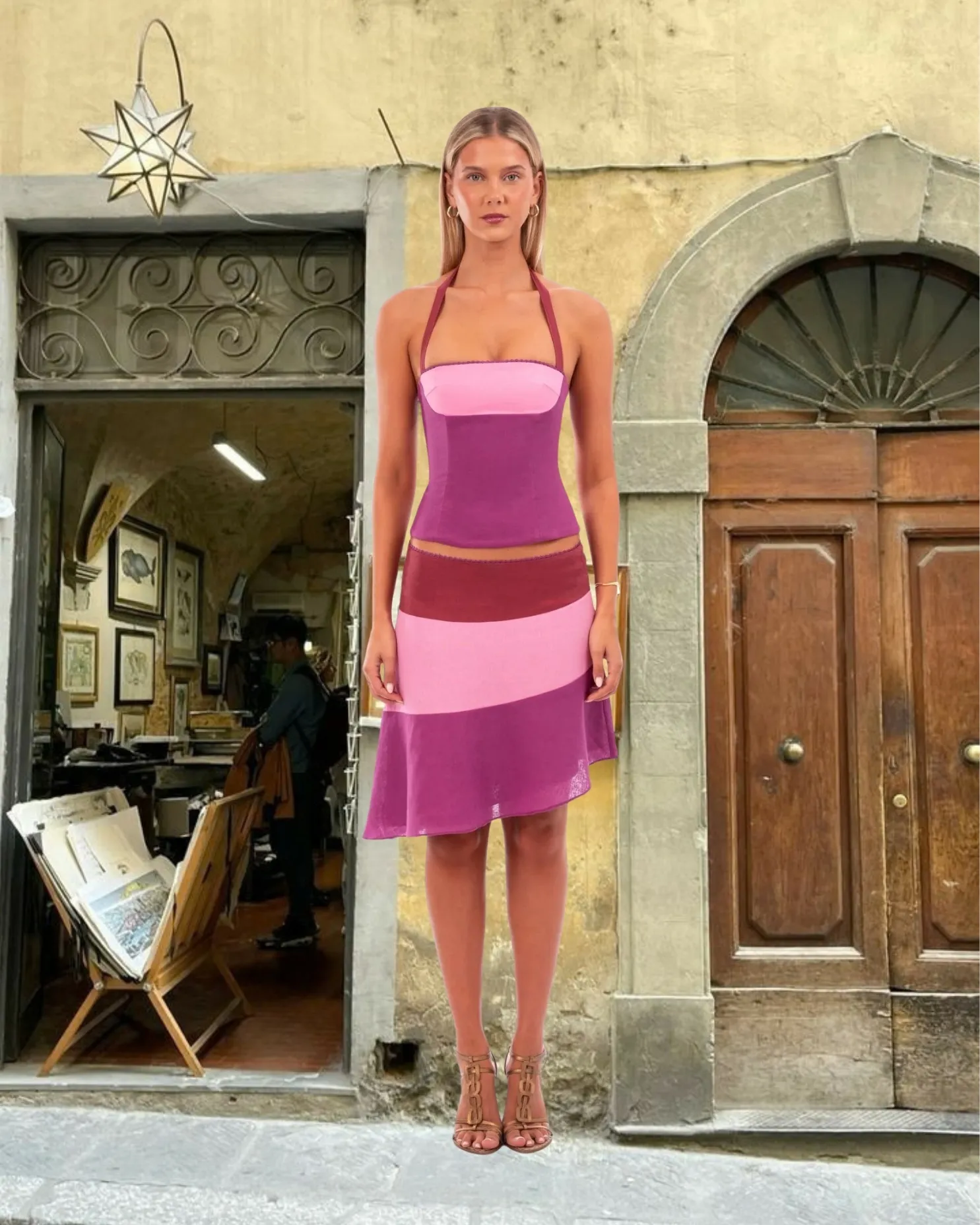 I AM DELILAH - Cara Set Corset + Skirt in Violet