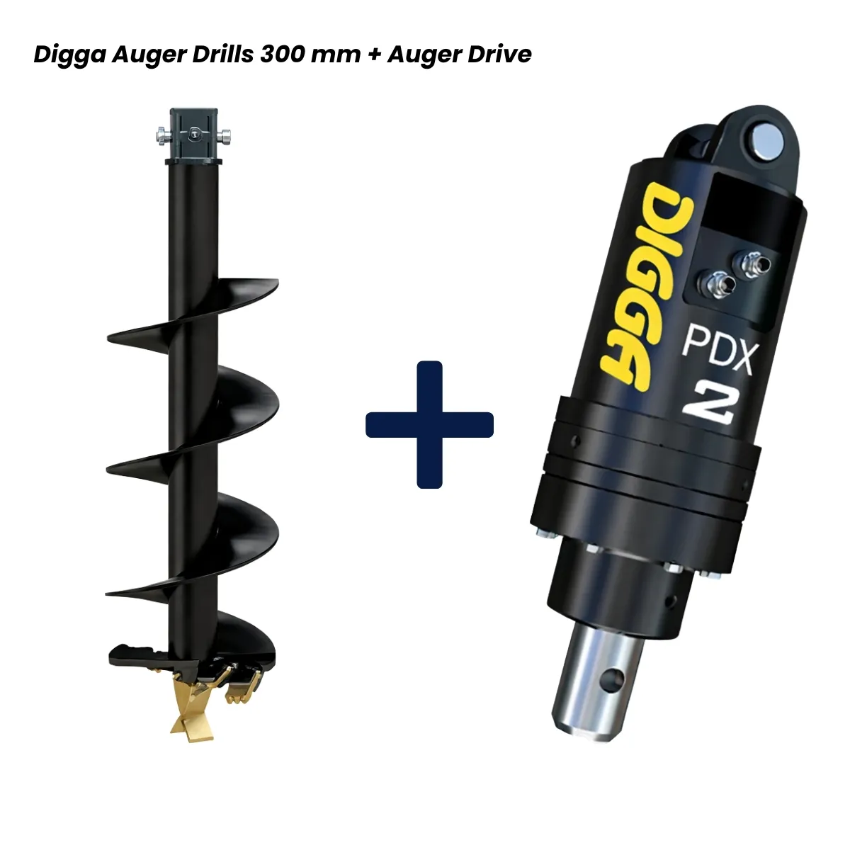 Digga Auger Drill 300 mm + Auger Drive for U17 and U27