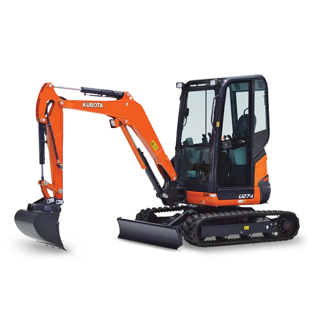 Kubota Excavator - U27-4HGA ROPS Canopy Rubber Tracks