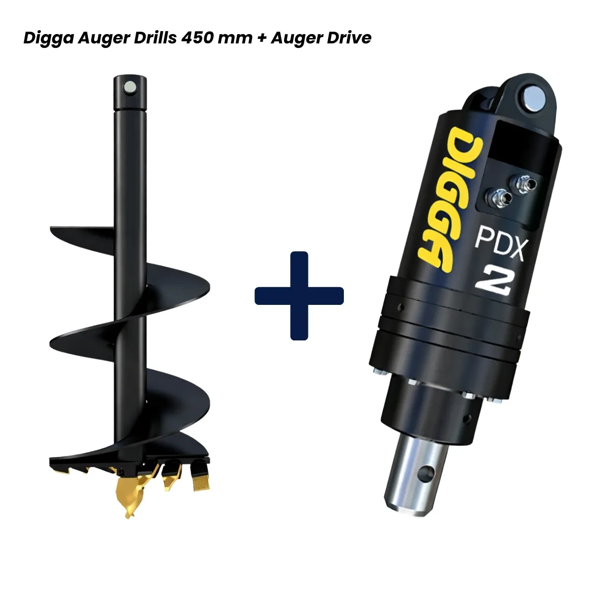 Digga Auger Drill 450 mm + Auger drive for U55