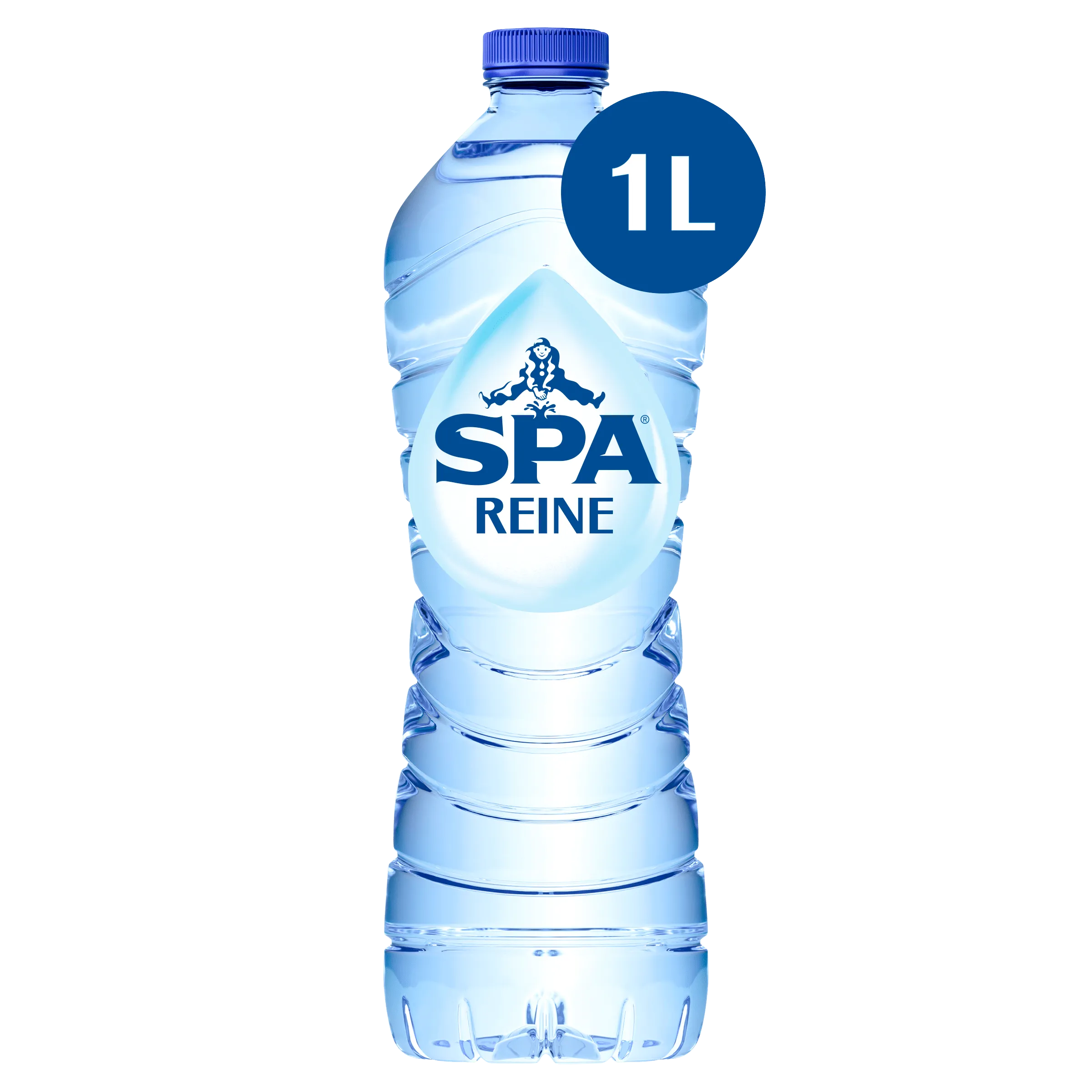 Fles Spa blauw 1l