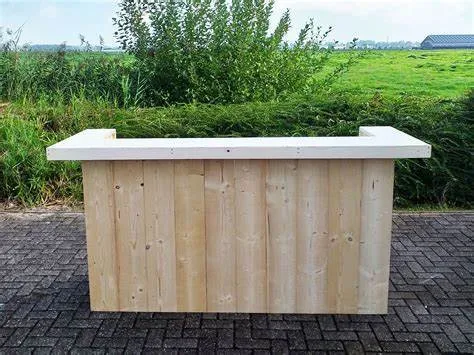 steigerhouten bar ombouw