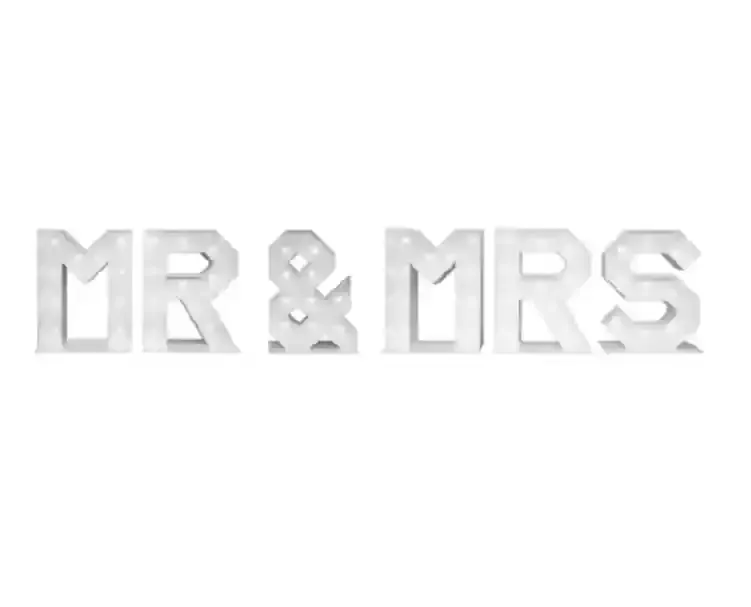 Lichtletters MR & MRS