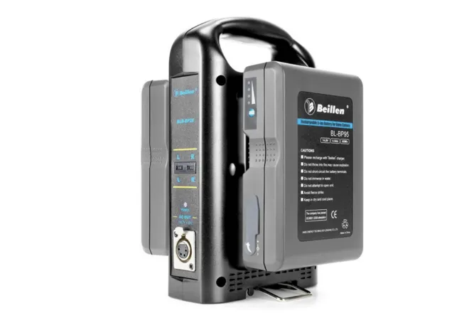 V-Mount Kit 2x 95wh Beillen und Ladegerät