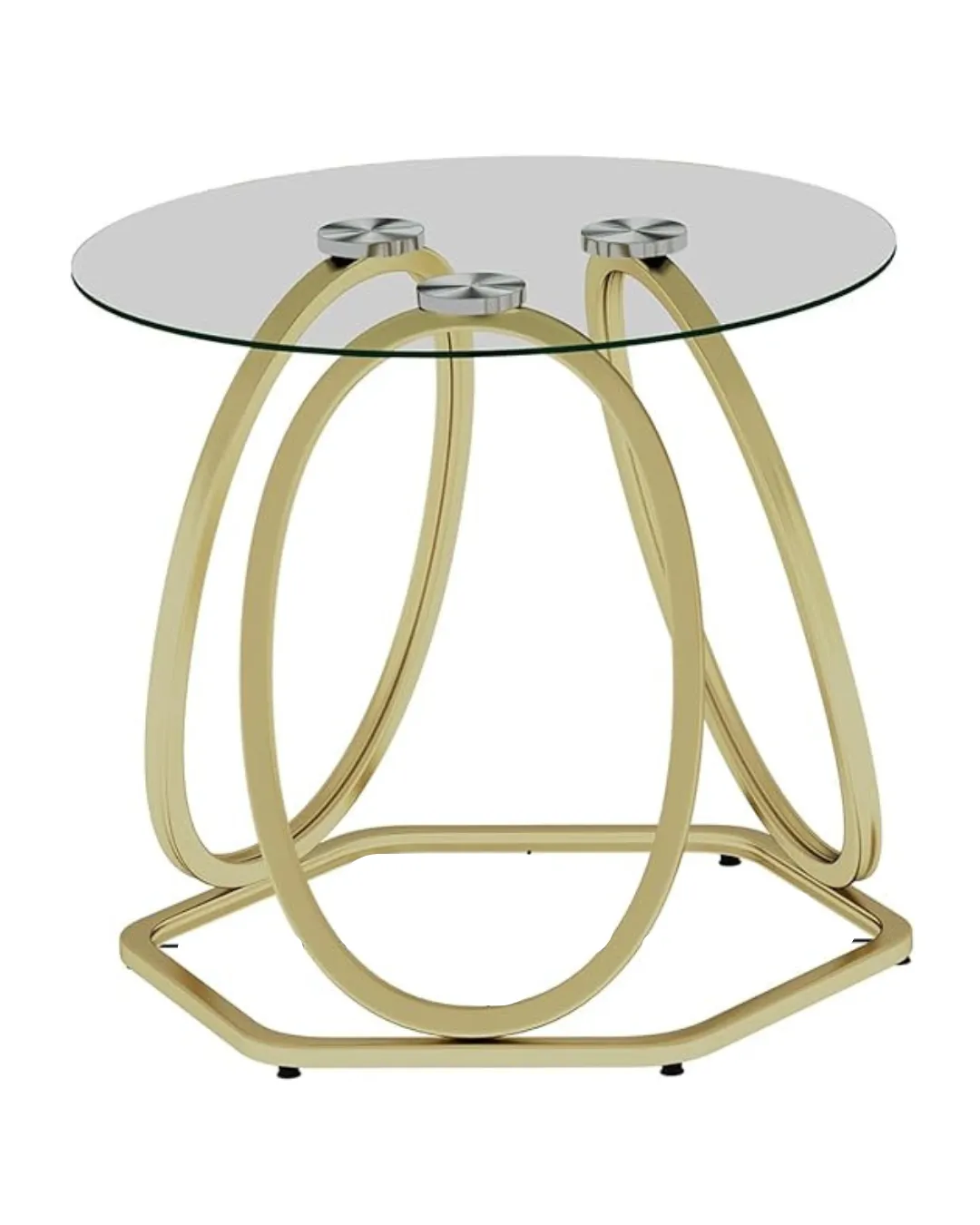  Paloalto Glass Top End Table