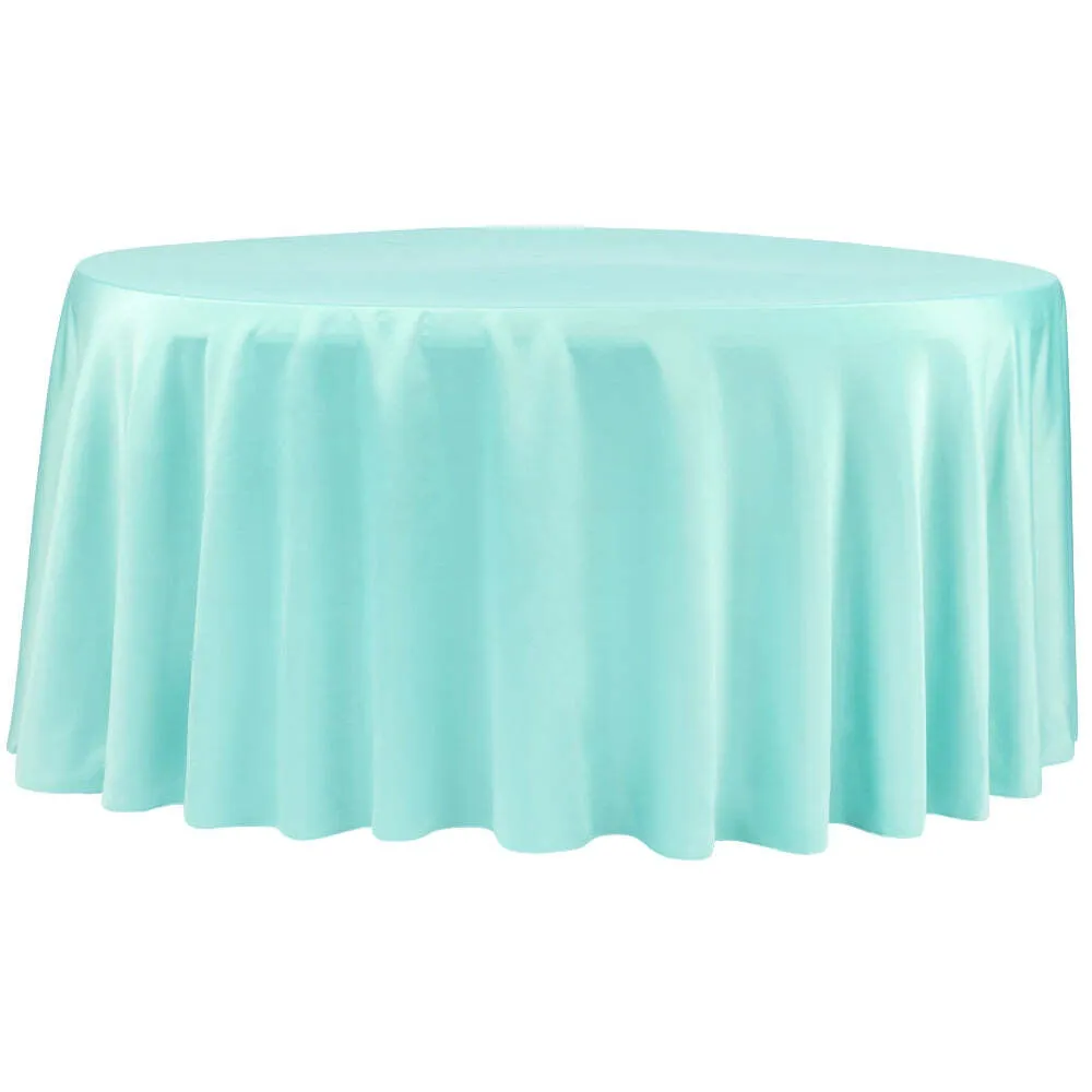 Turquoise Matte Satin Linen