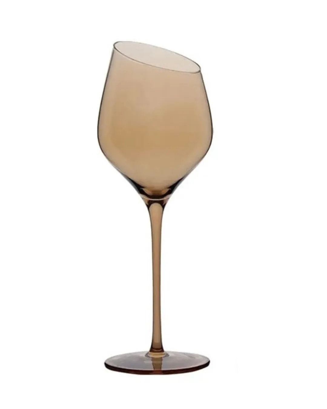 Amber Wine Glass