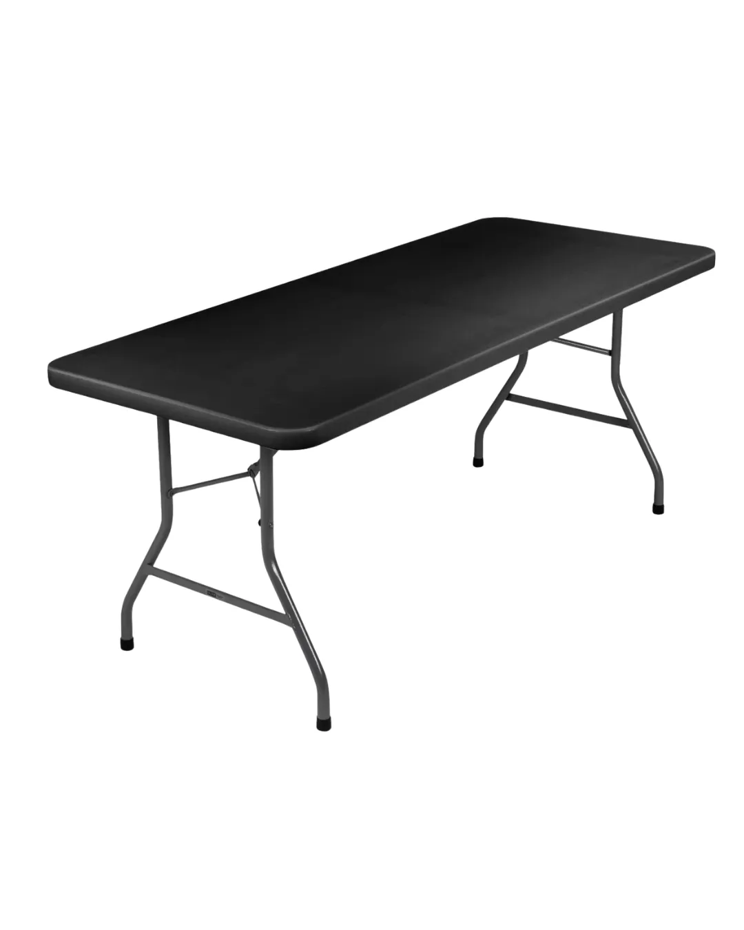 Black Rectangle Plastic Table 6ft
