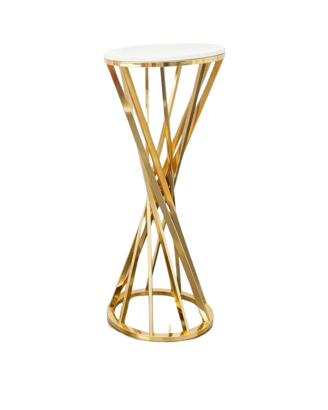 Thin Spiral Gold Table 