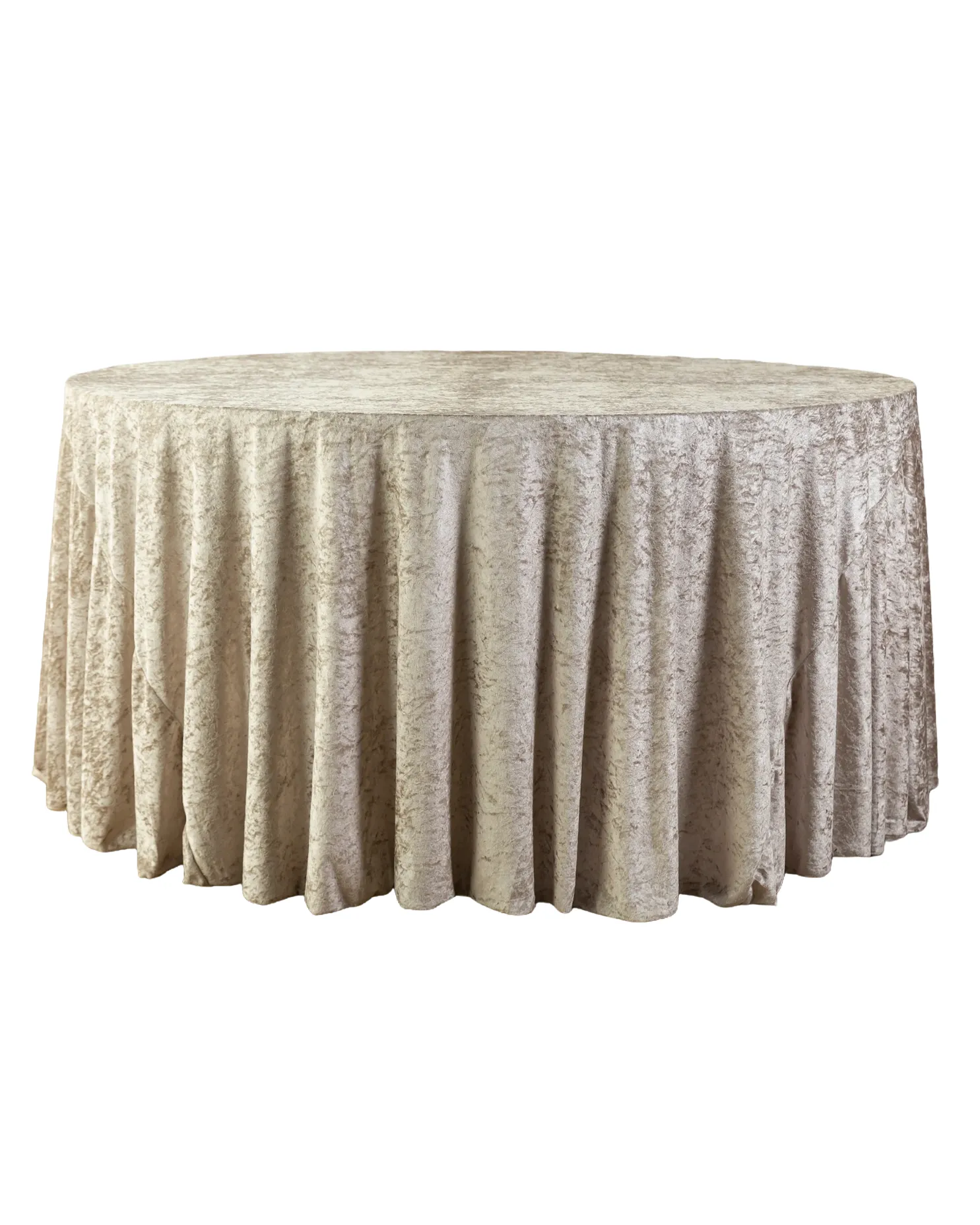 Taupe Light Champagne Velvet Linen