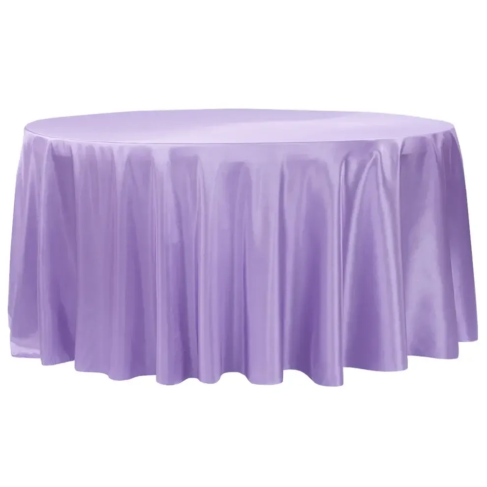Lilac Wisteria Matte Satin Linen