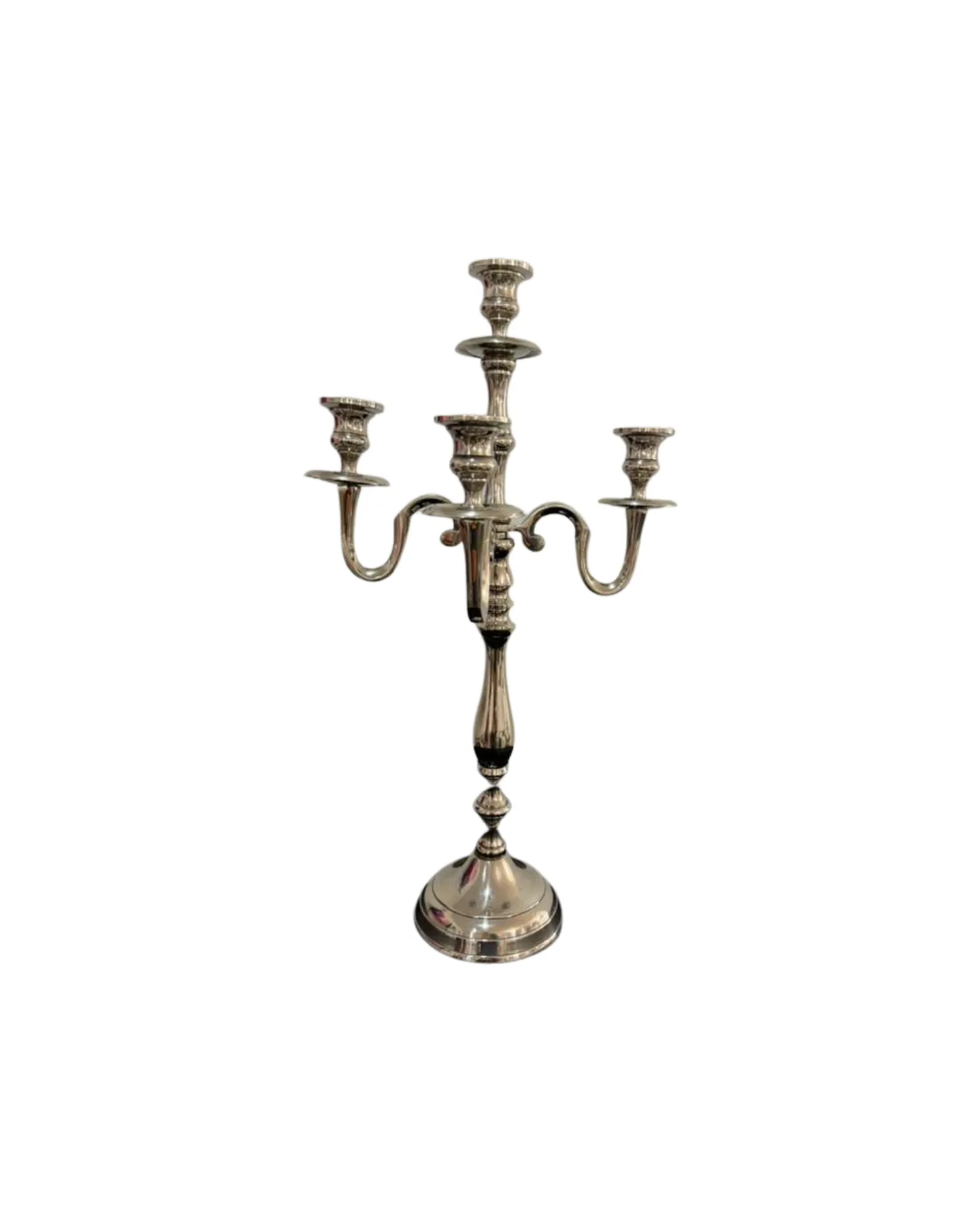 4 Head Silver Candelabra