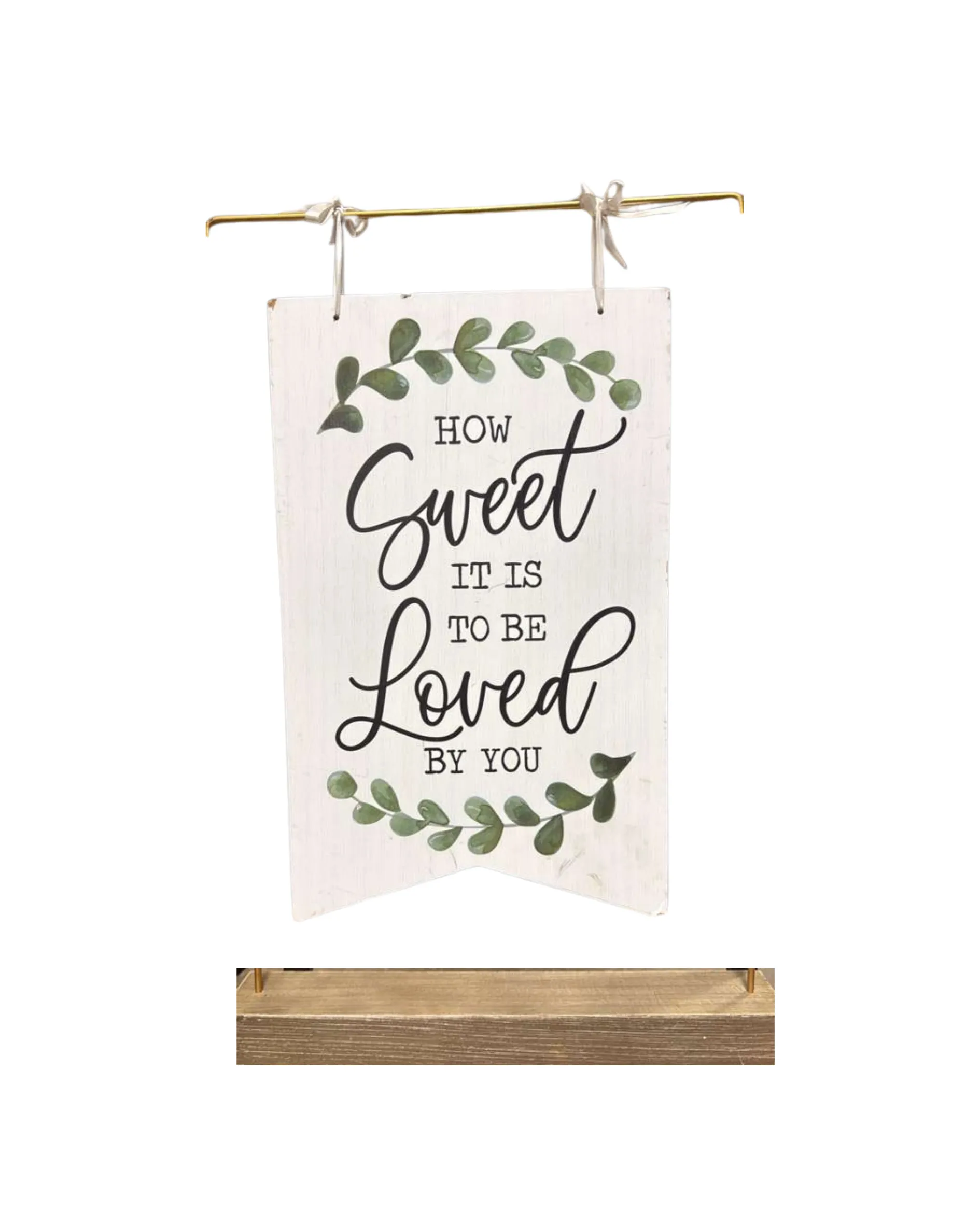 How Sweet Wooden Sign