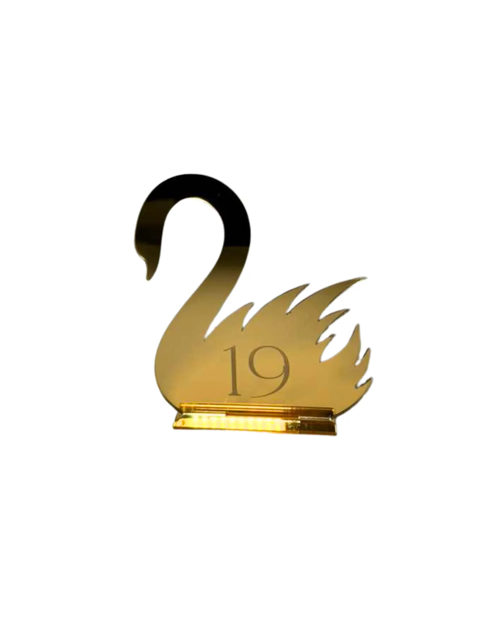 Gold Swan Acrylic Table Numbers Set (1-20)
