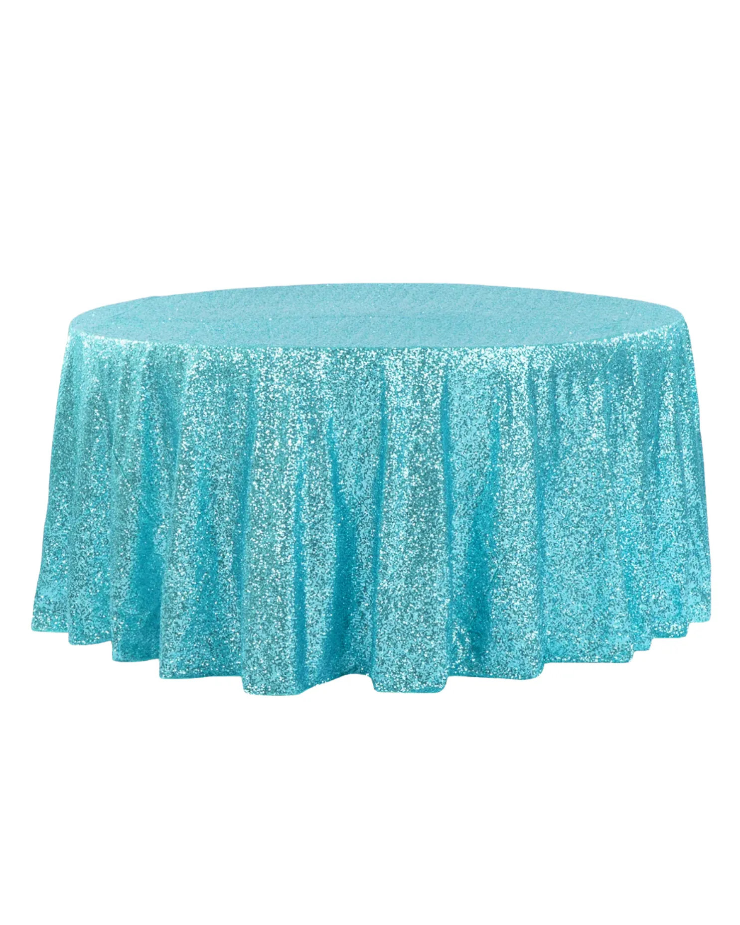 Turquoise Sequin Linen