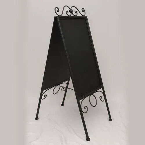 Black Iron Chalk Board