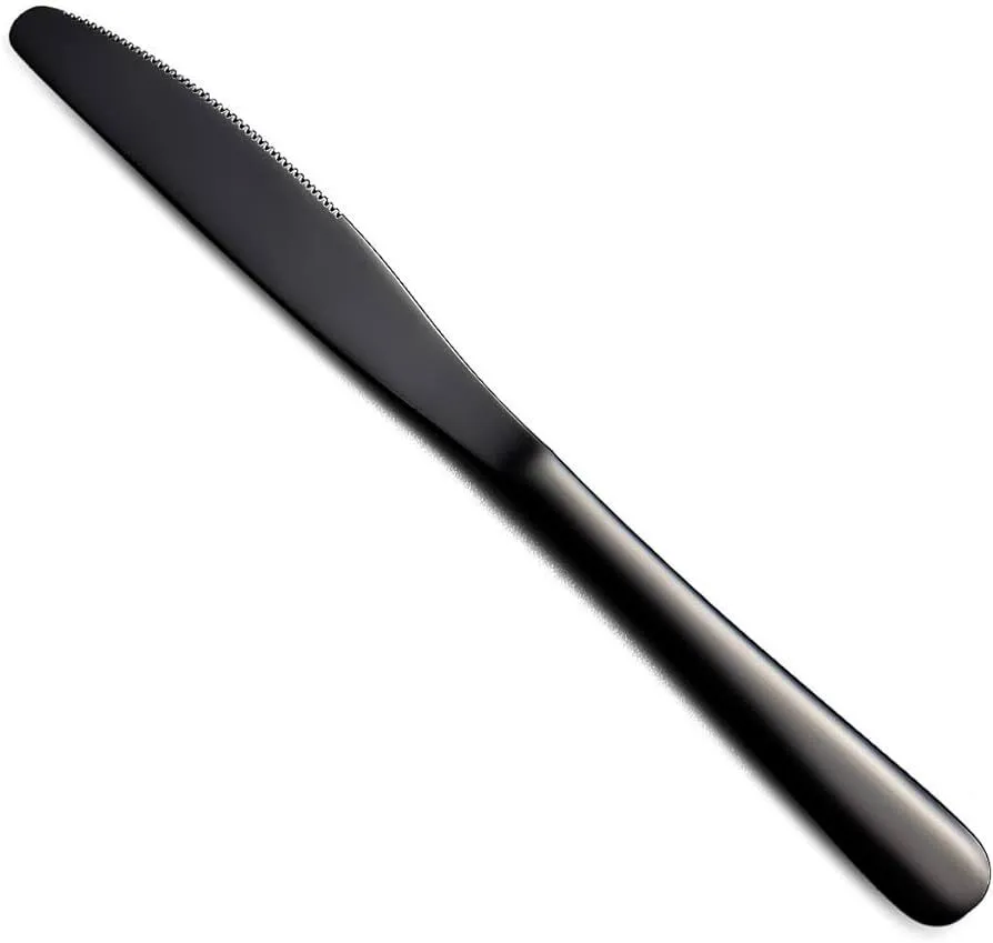 Shiny Black Dinner knife