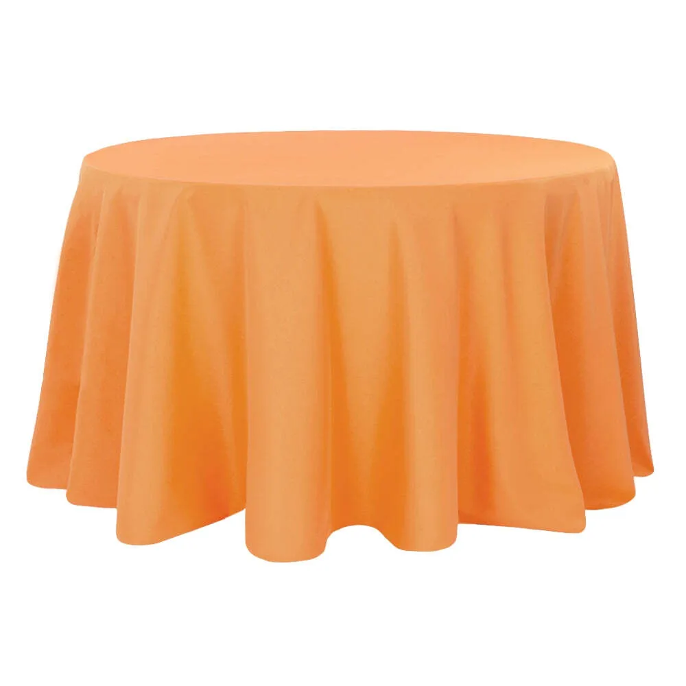 Orange Matte Satin Linen