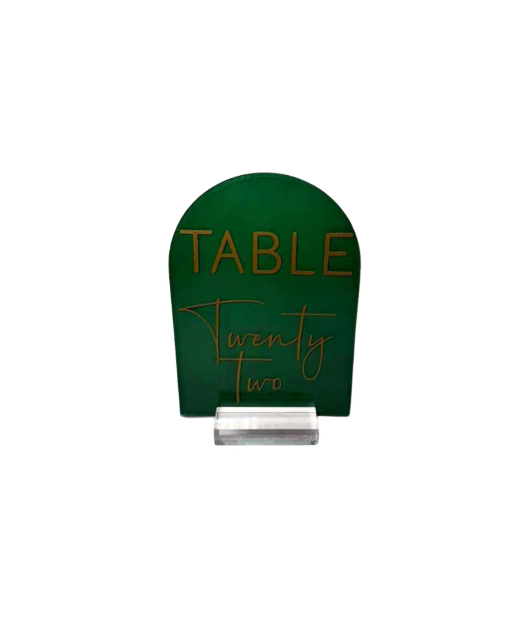 Emerald Green Table Numbers Set (1-10)