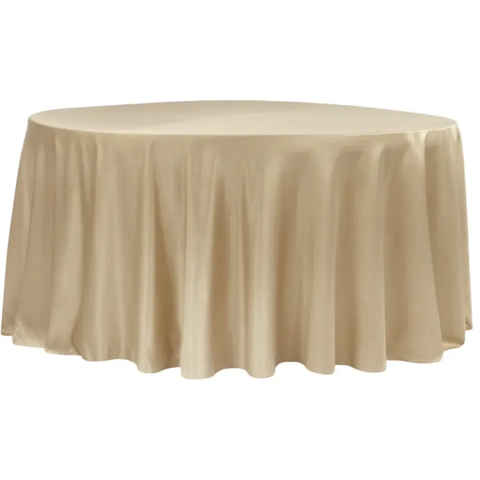 Champagne Matte Satin Linen