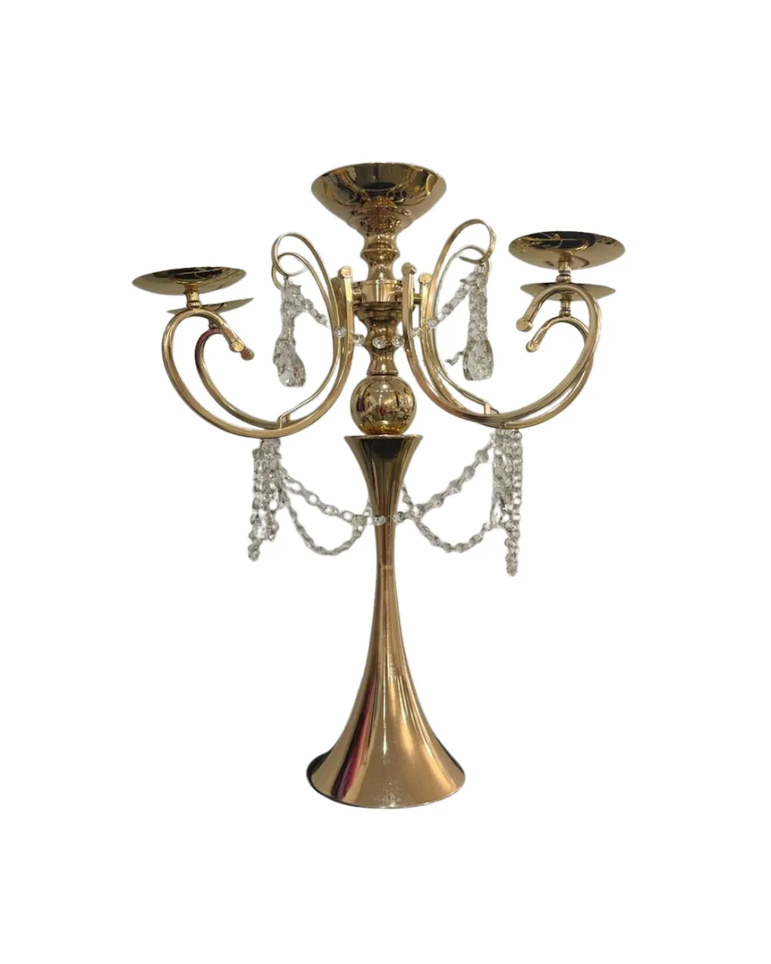 Rose Gold 5 Arm Candelabra 