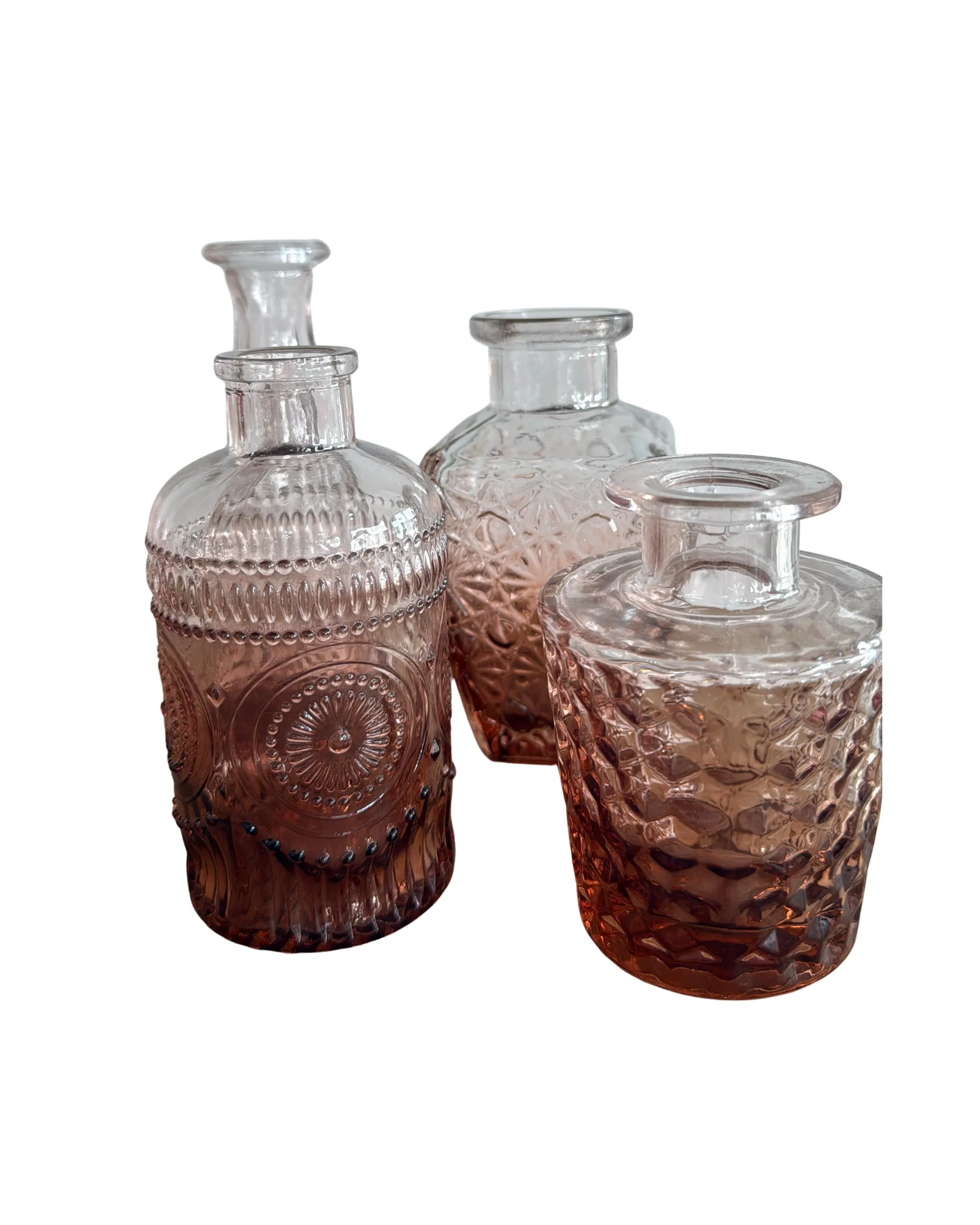 Variety Amber Gradient Bud Vases