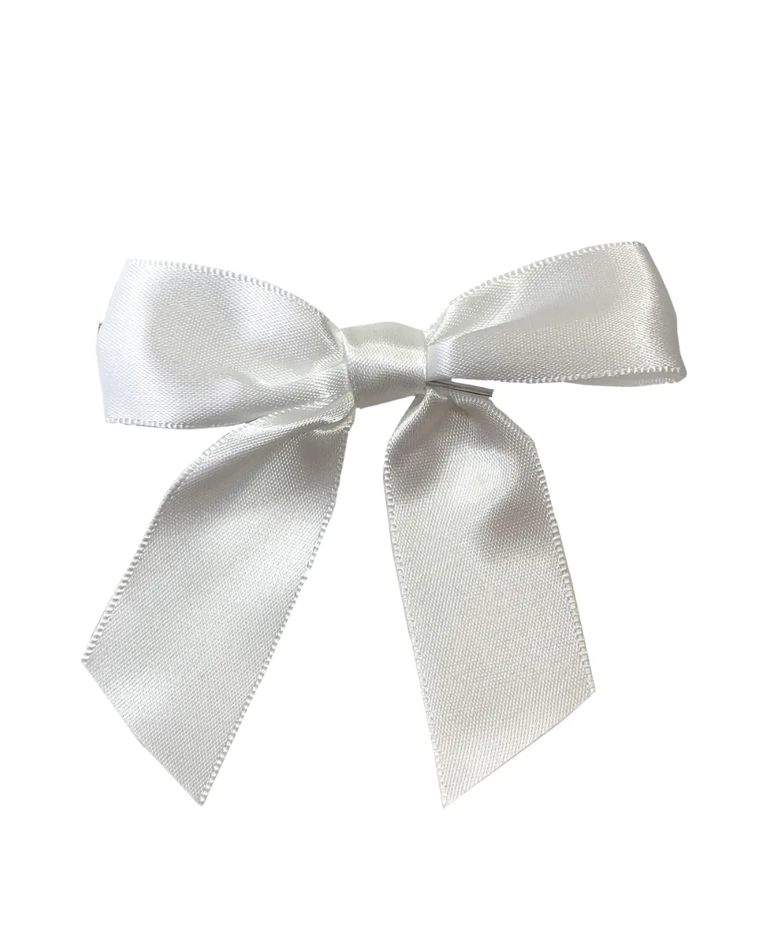 White Satin Bow Napkin Ring