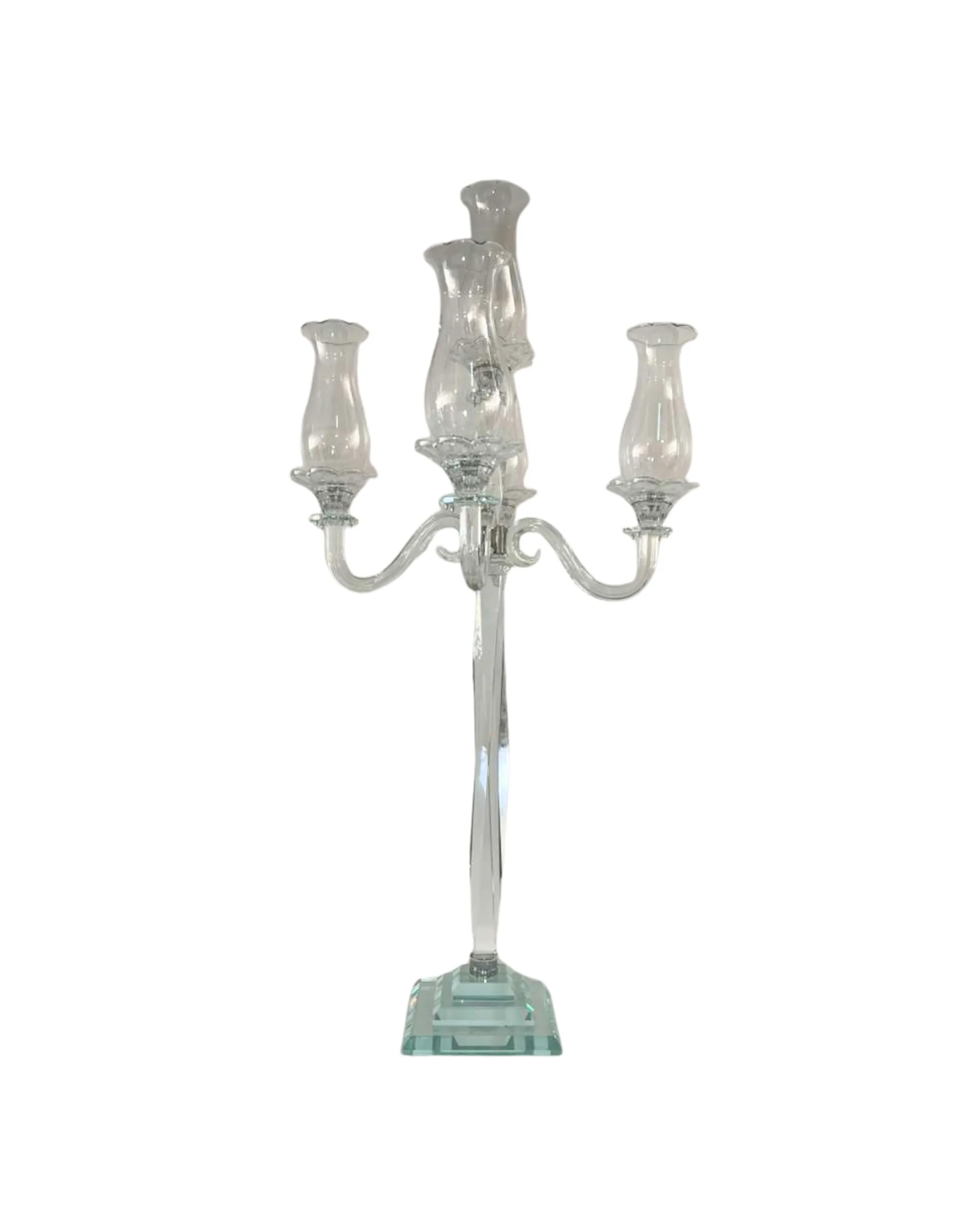 Crystal Glass Candelabra