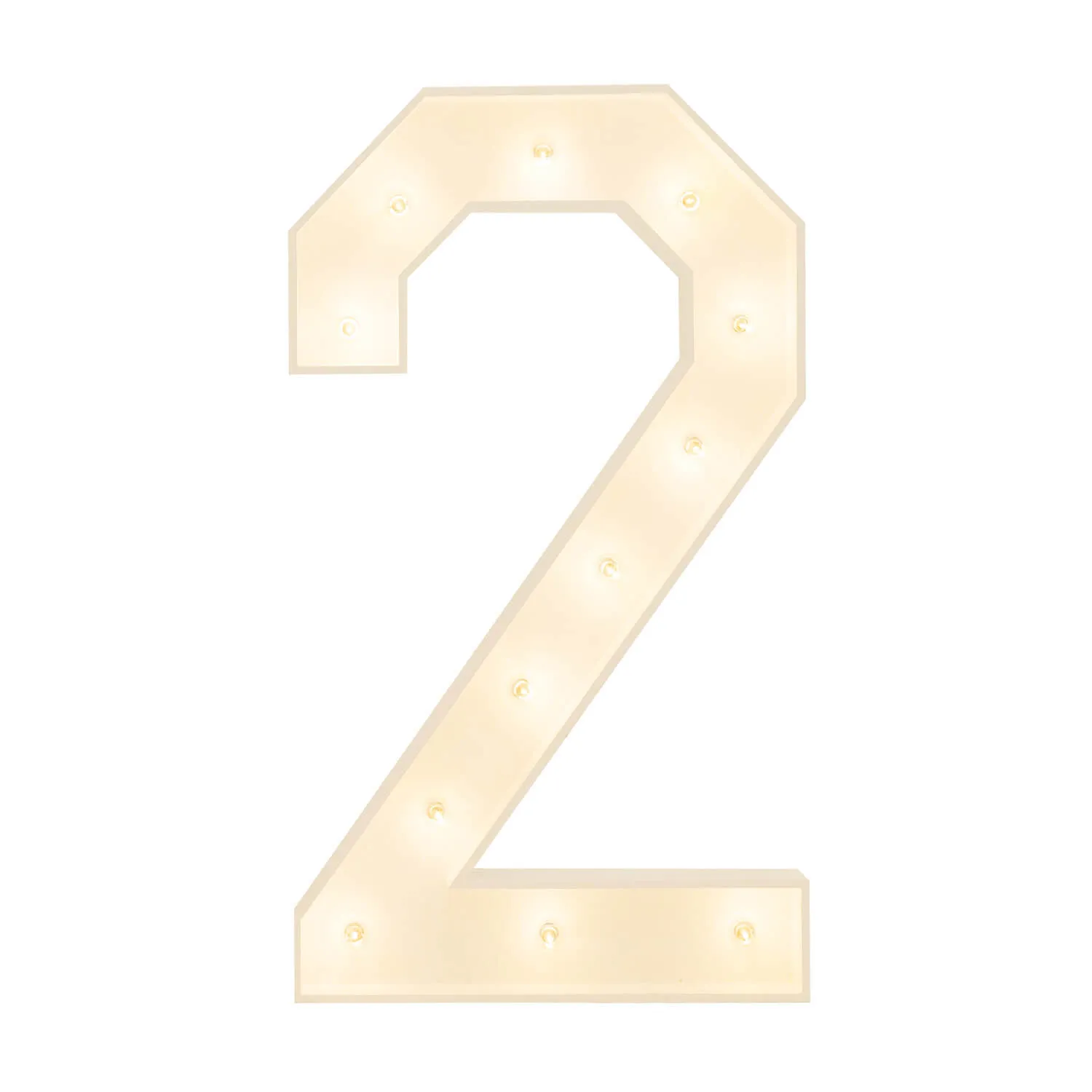 Number “2” marquee 