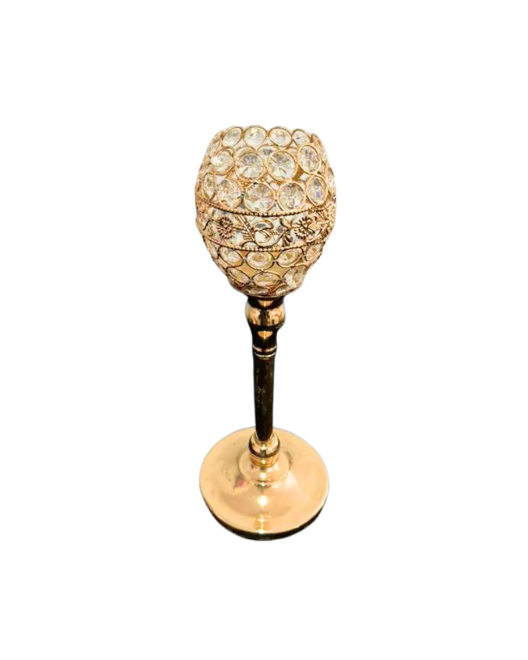 Ornate Gold Globe Candle Holder