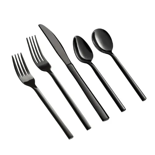 Teyyvn Matte Black Flatware