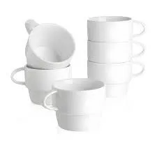 coffee cups 7 oz all white
