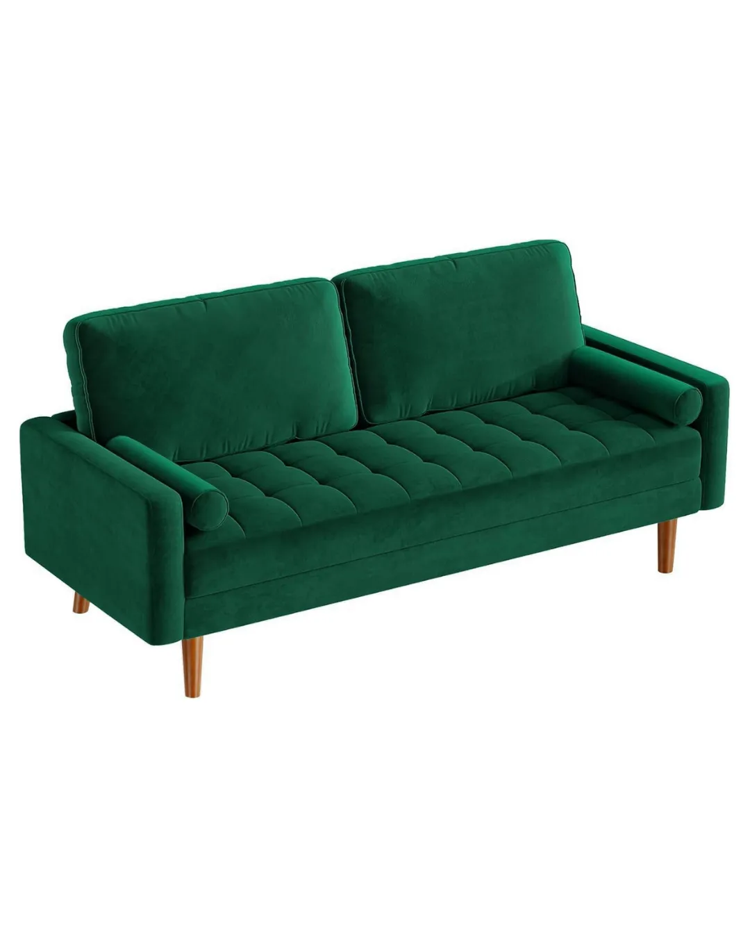 Emerald Green Velvet Loveseat Lounge