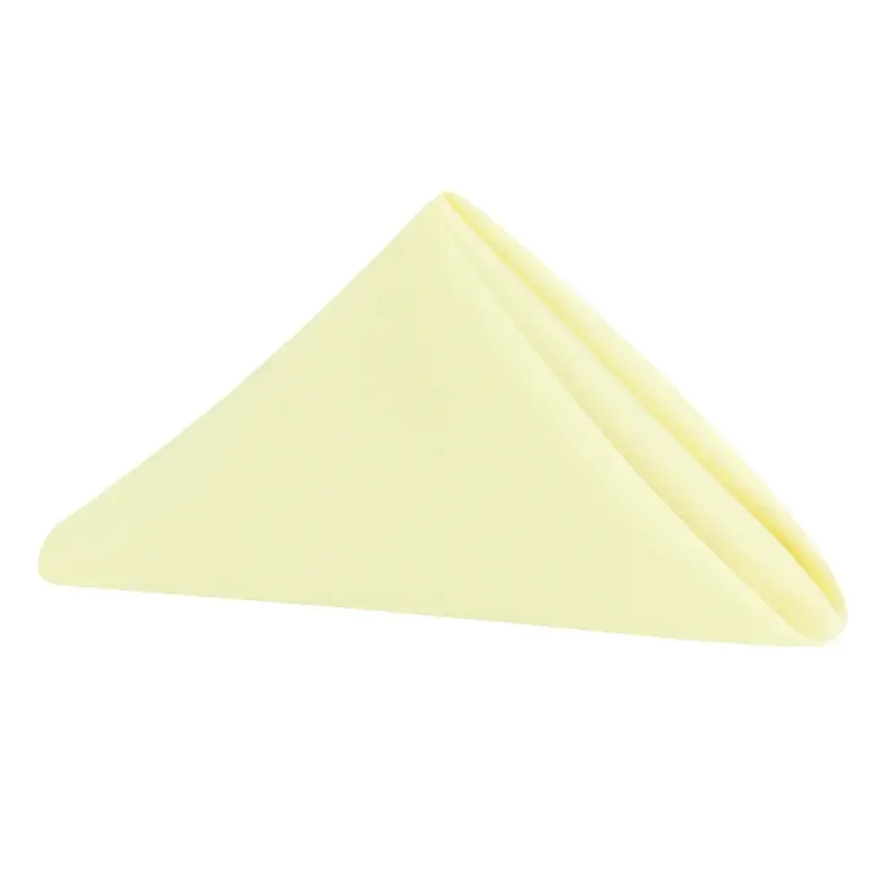 Light Yellow Matte Satin Napkin