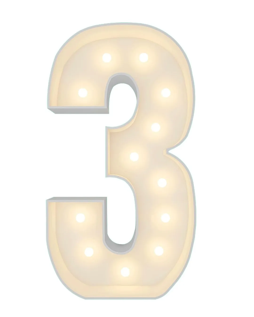 Number “3” marquee 