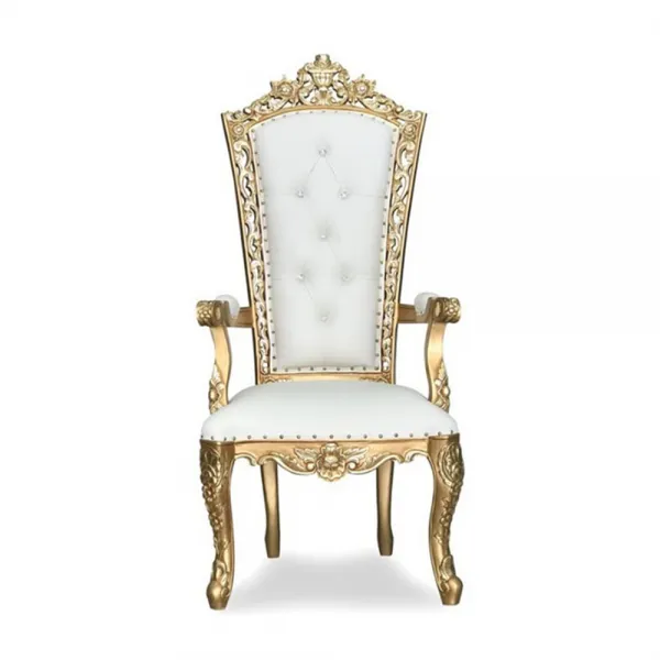 Single Bride Arm Rest Gold Throne