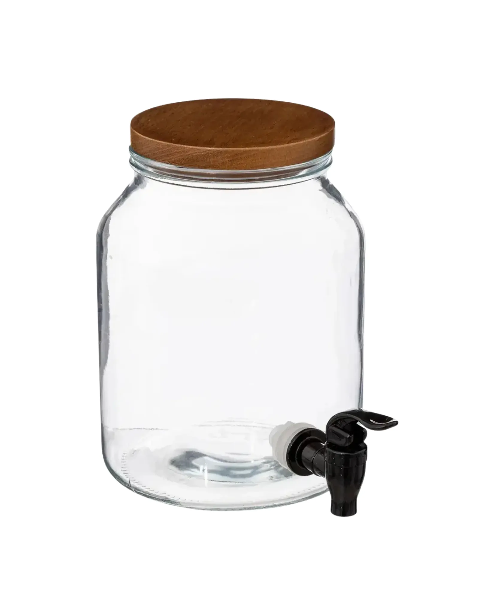 Wooden Lid Beverage Dispenser 2gl