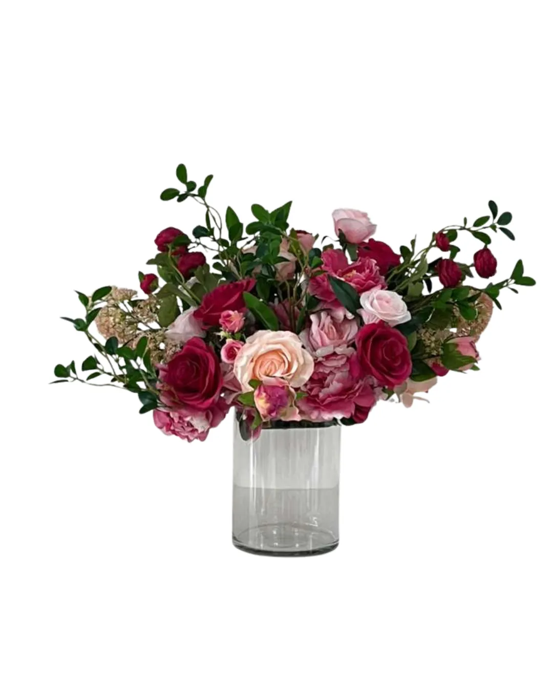 Hot Pink & Blush Rose Bouquet 