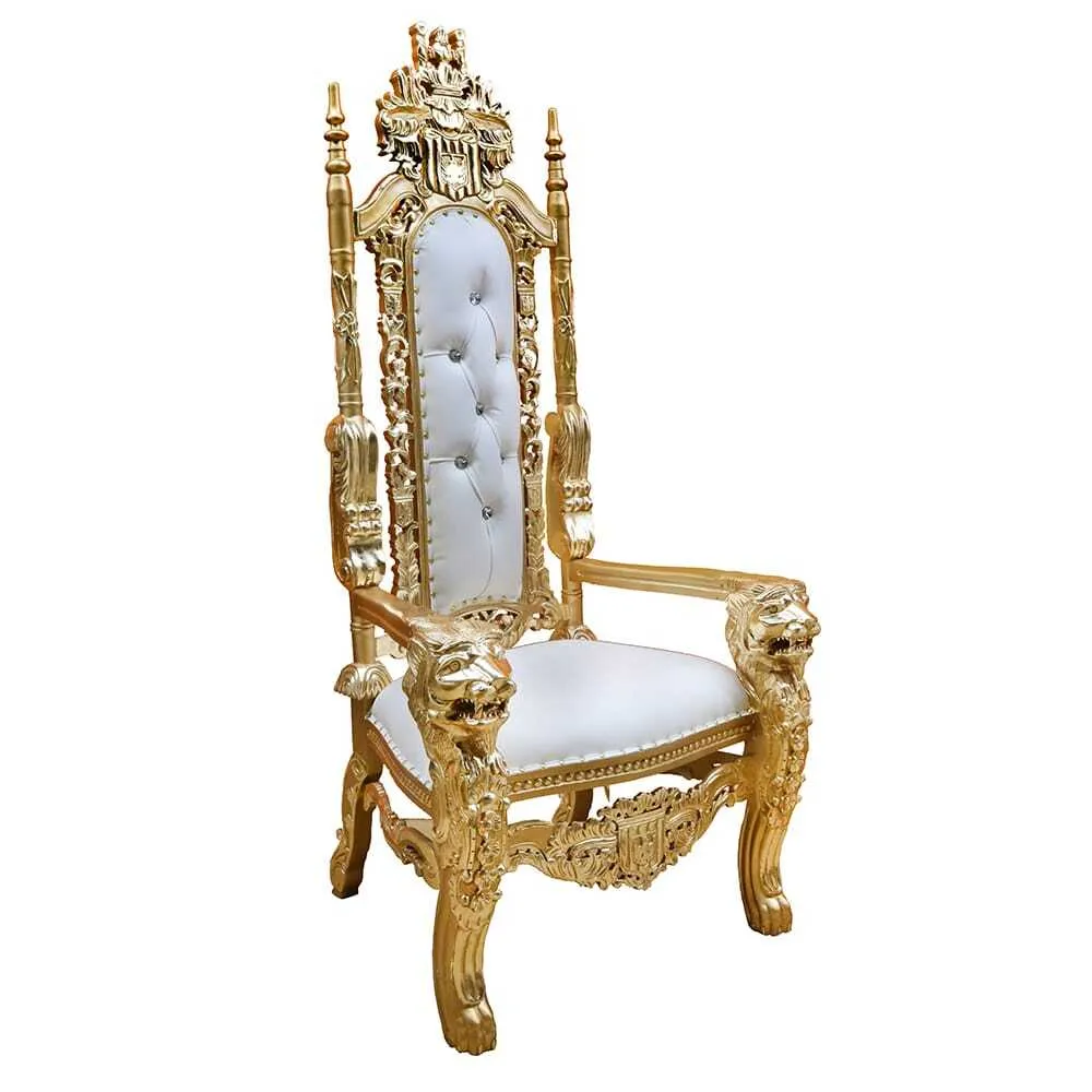 King and Queen Gold Edge Throne